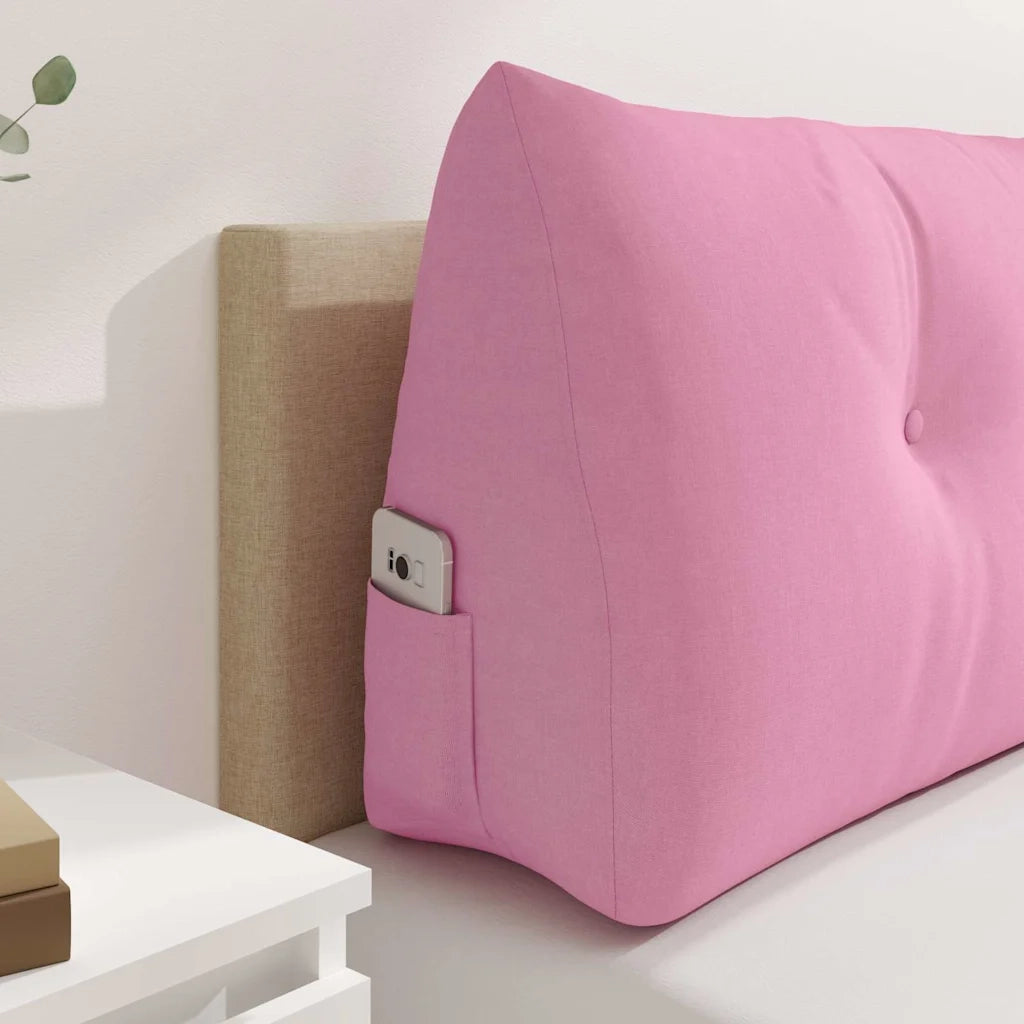 Cuscino per Schiena Rosa 100 x 24 x 50 cm Tessuto 42014456