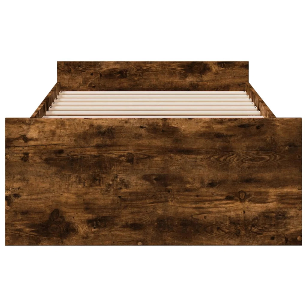 Telaio del letto con storage Rovere Fumo 80 x 200 cm 3429503