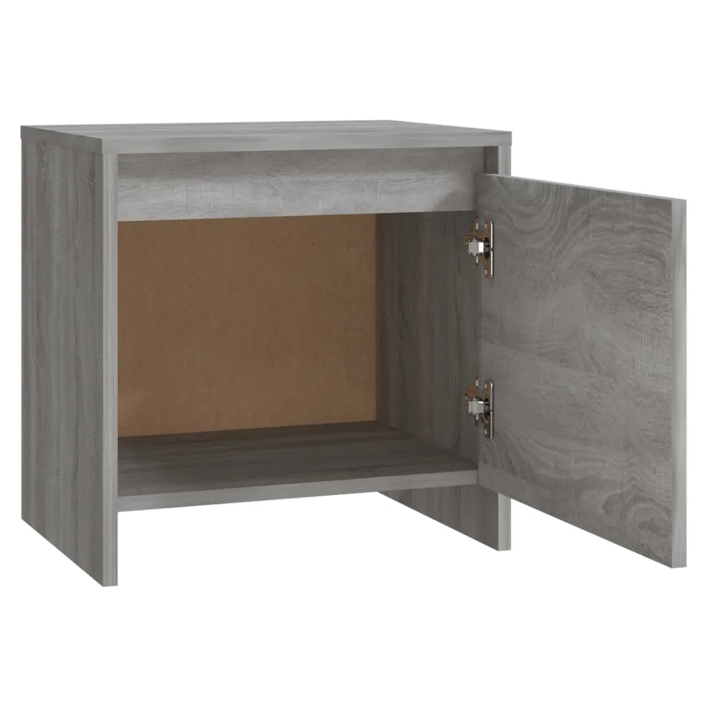 Comodini 2 pz-Set di 2 Tavolino da notte Grigio Sonoma 45x34x44,5 cm in Truciolato