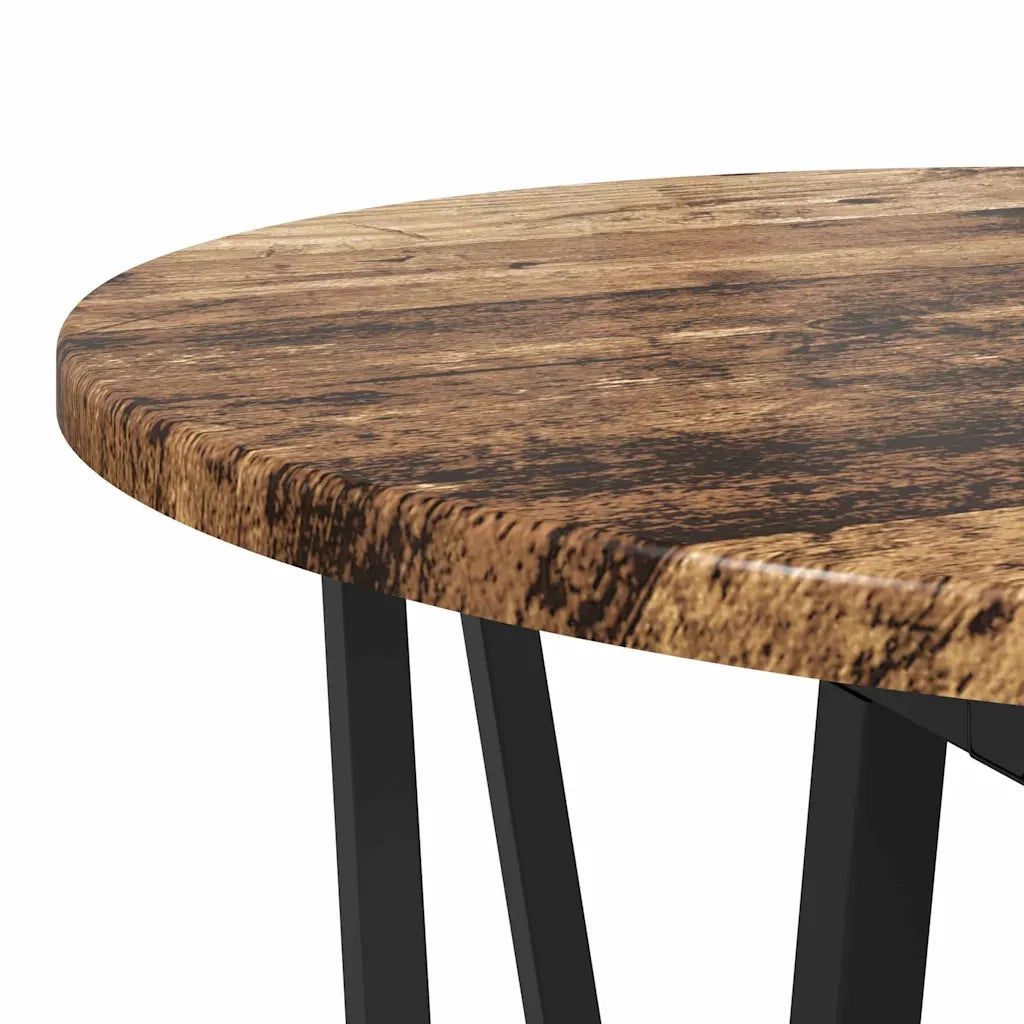 Set tavolini 2 pz | Tavolo laterale Legno Antico e Nero
