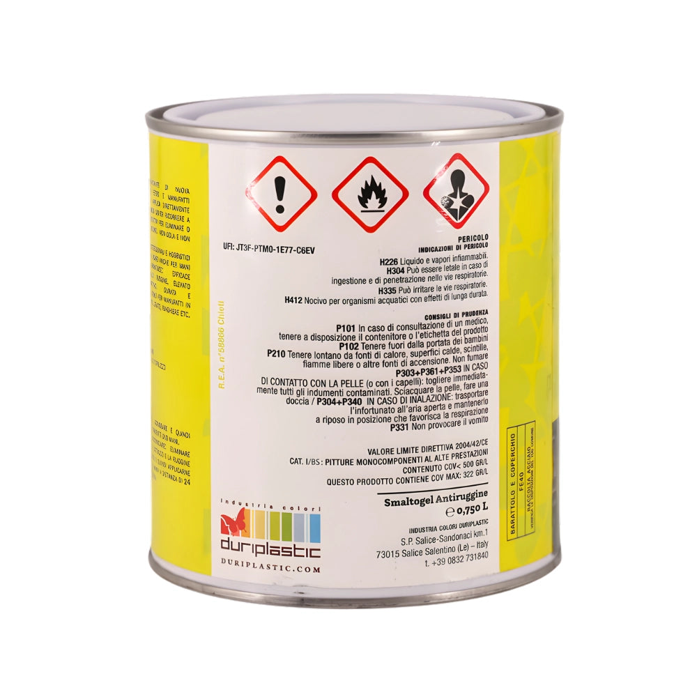 Durilux smalto gel sintetico antiruggine per ferro *** colore- verde erba - ral 6010, finitura lucida, confezione 1