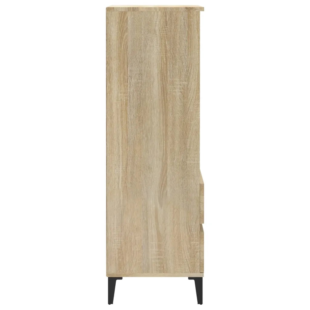 Credenza | Madia | Buffet da pranzo | Armadio da pranzo Rovere Sonoma 40x36x110 cm in Legno Multistrato