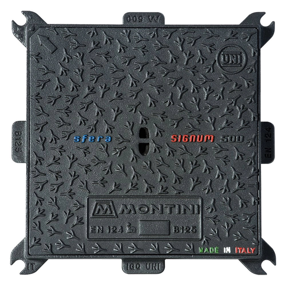 CHIUSINO IN GHISA CLASSE B125 SIGNUM -70X70-KG33