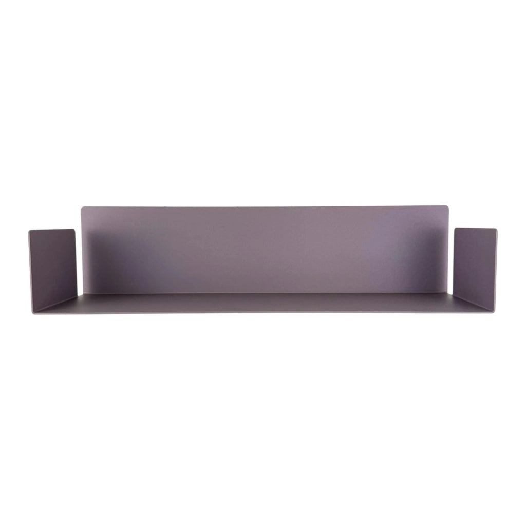 ZOI LINE180 Mensola 50 cm in Acciaio Verniciato 1,5 mm con Schiena 12 cm – Ripiano da Parete Moderno per Cucina, Bagno, Ingresso e Soggiorno Colore Mensole: Lavanda