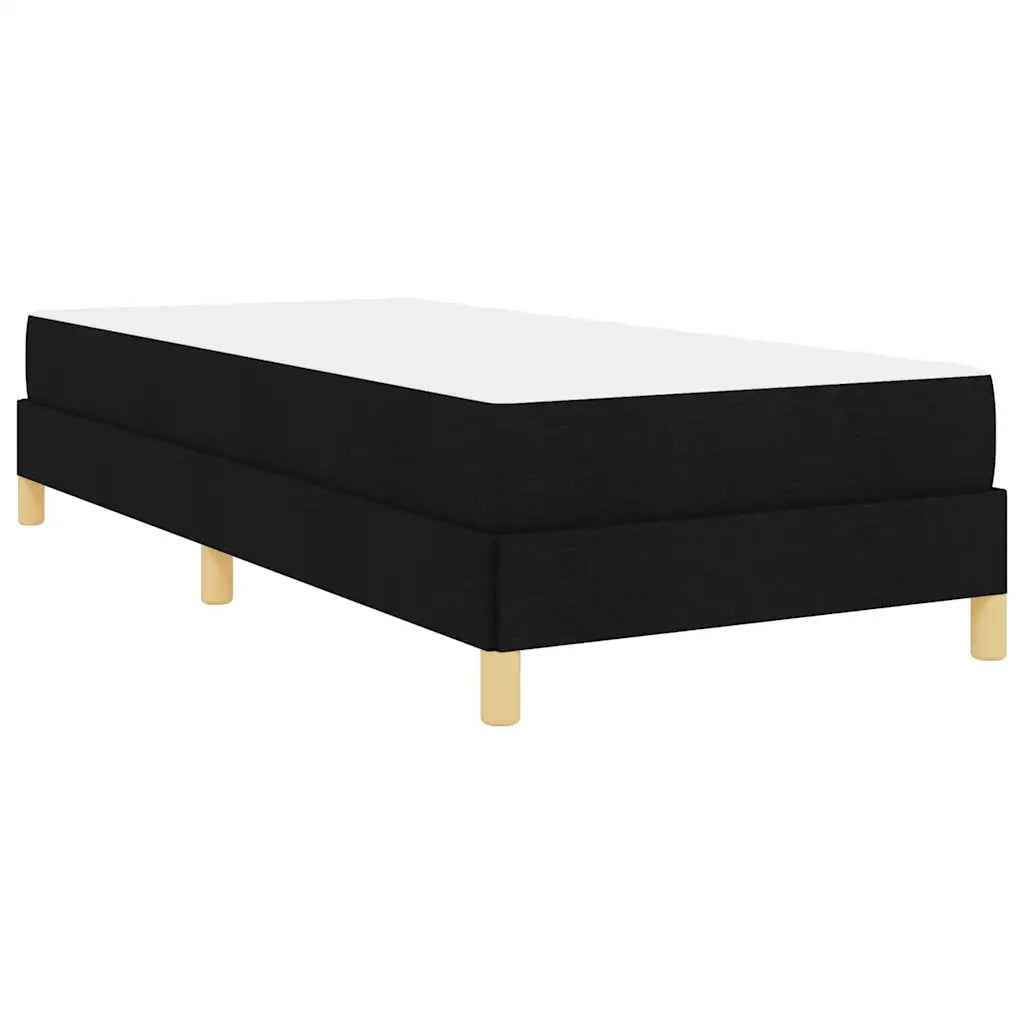 Letto a molle con materasso Nero 90 x 200 cm Tessuto 3398537