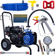 Pompa a Membrana Rosfix Blue Strong Hurricane 1690 BSH01 – 6.5HP 22MPA 18L/min | Acciaio Inox, Motore Benzina
