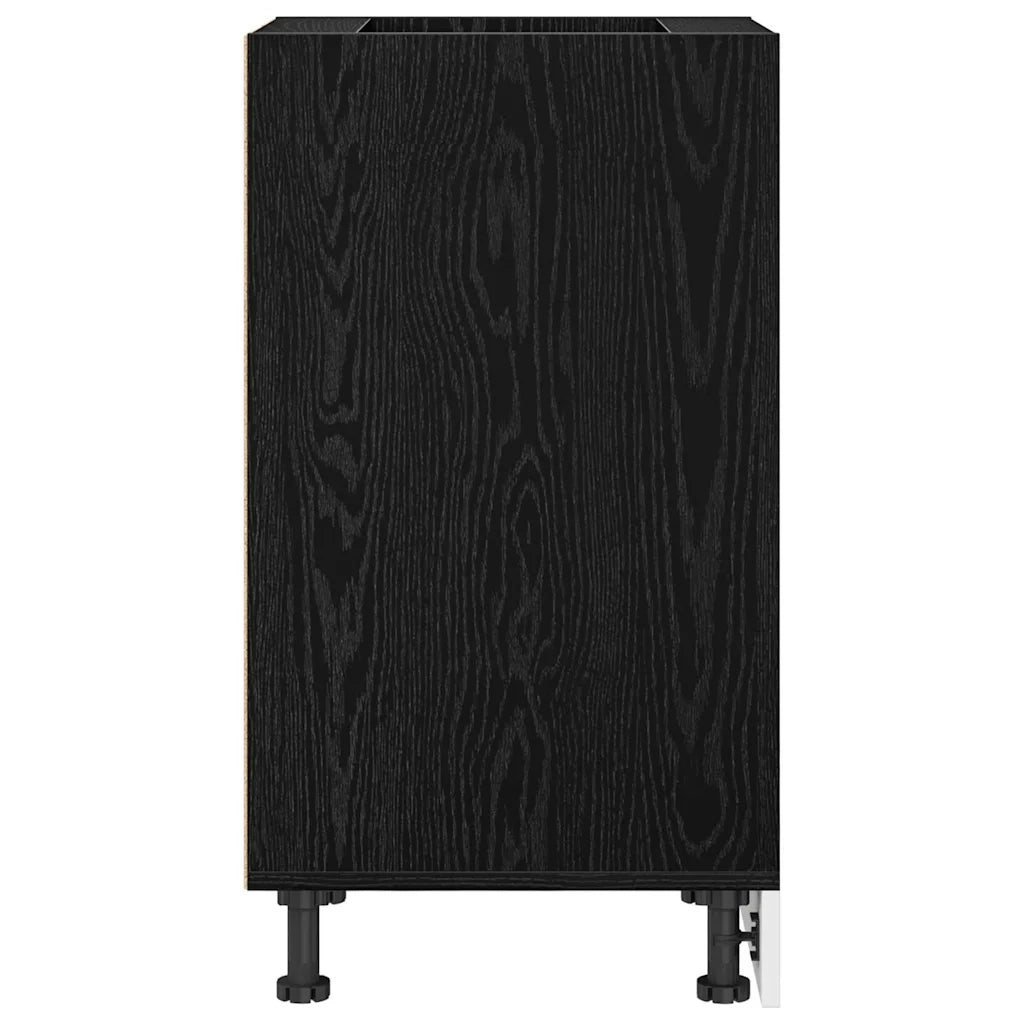 Base per Cucina-Mobile Base da Cucina Riga Rovere nero 40 x 44,5 x 81,5 cm