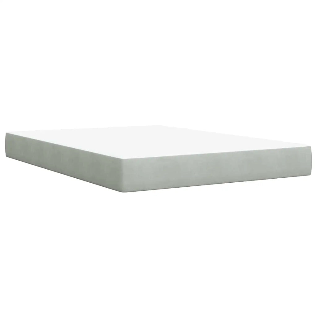 Letto box spring con materasso Grigio Chiaro 140 x 200 cm 3453149
