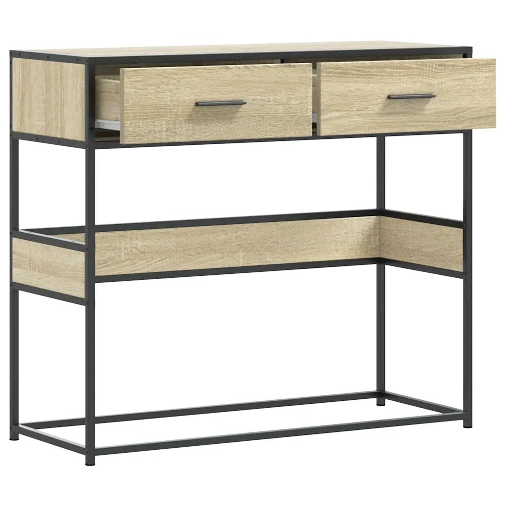 Tavolo Consolle | Tavolo d'Ingresso Rovere Sonoma 90x35x80 cm in Legno Multistrato