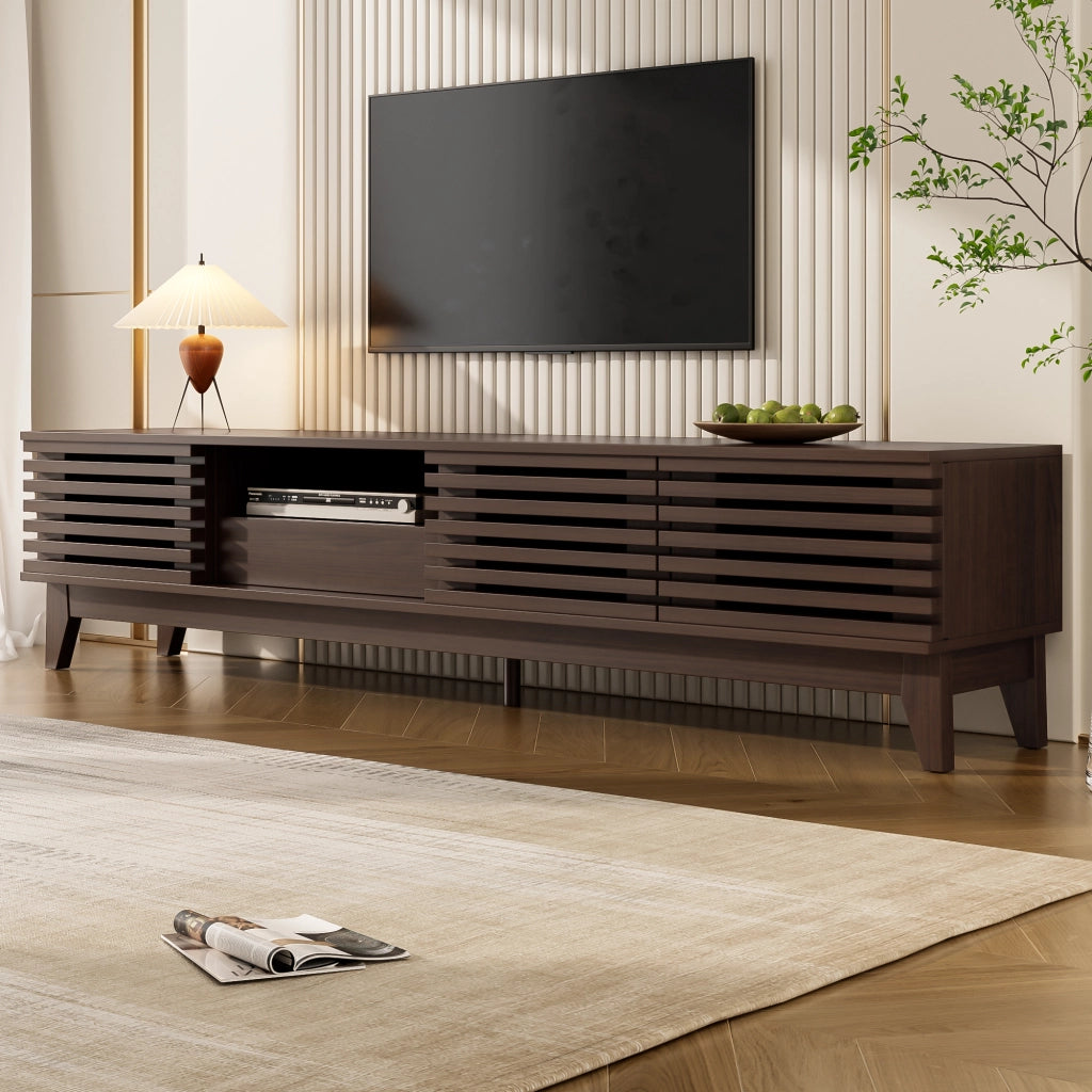 Cassettiera per TV Natural con pannello in truciolare; lunghezza 170 cm