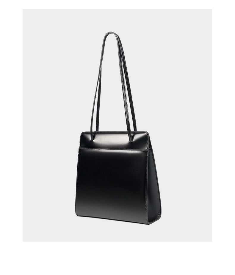 Borsa a secchiello in vera pelle, stile retr¨°, borsa da sposa nera