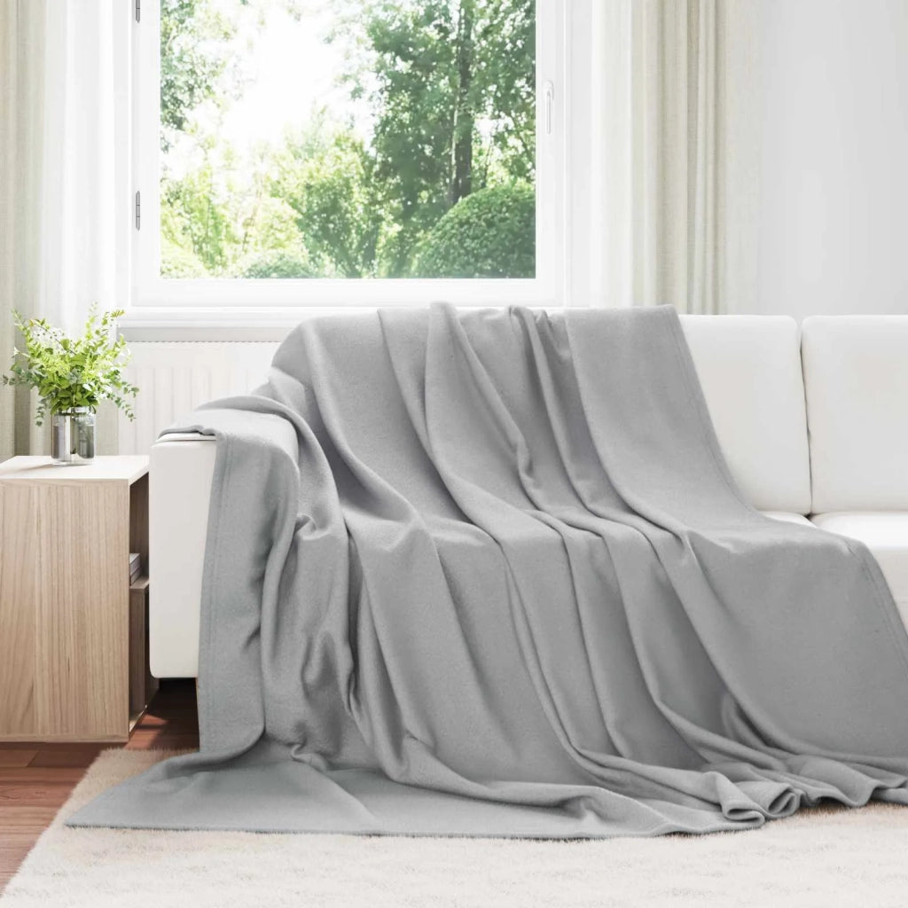 Coperte da Pile 24 pz Grigio 270 x 240 cm Panno