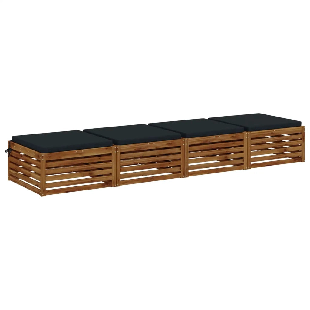 Cuscini per Sedia in 4 Pezzi SOEST 4 pz 100% Poliestere 944656
