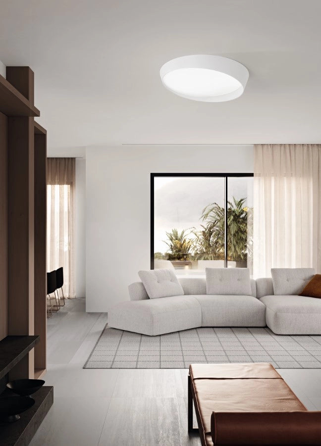 HALF PLAFONIERA A LED BIANCO CCT 3000+4000K 2050LM 25W D.40CM DIMMERABILE