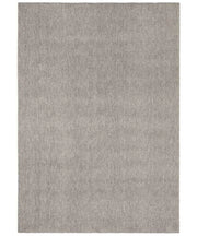 Tappeto FEEL GRIGIO MELANGE cm.80x150 tinta unita moderno, pelo morbido resistente e lavabile in lavatrice