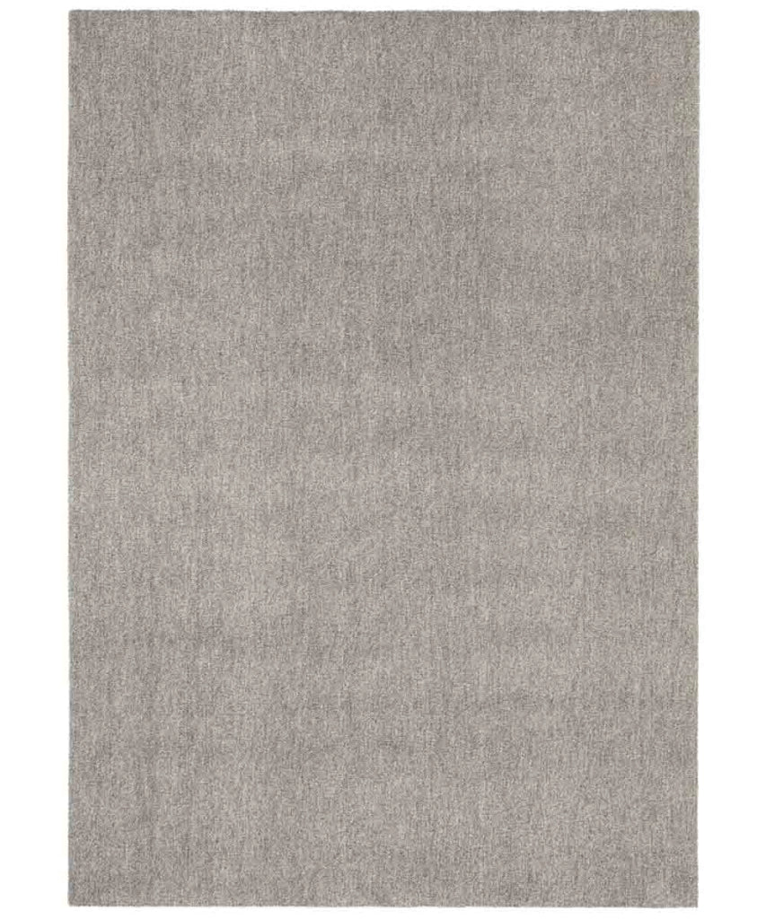 Tappeto FEEL GRIGIO MELANGE cm.80x150 tinta unita moderno, pelo morbido resistente e lavabile in lavatrice