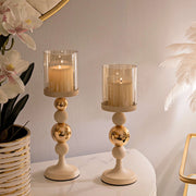 Farime, Portacandela set da 2, Bianco Crema