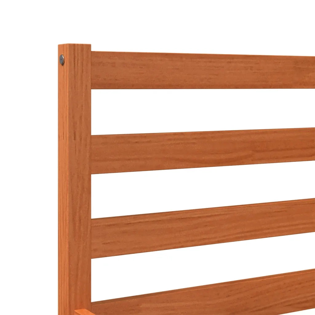 Letto singolo | Letto per adulti | Letto senza Materasso Marrone Cera 75x190 cm in Legno di Pino