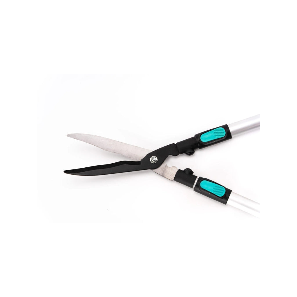Tagliasiepi con lama ondulata - Suan - Manico telescopico - Dimensioni: 62-80 x 19-25 x 3 cm