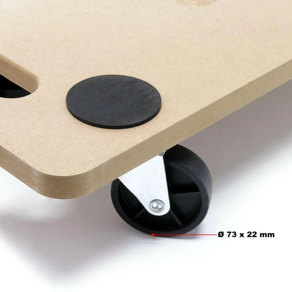 Carrello di trasporto con ruote per mobili in MDF larghezza 58 cm portata 250 kg 16_0000766