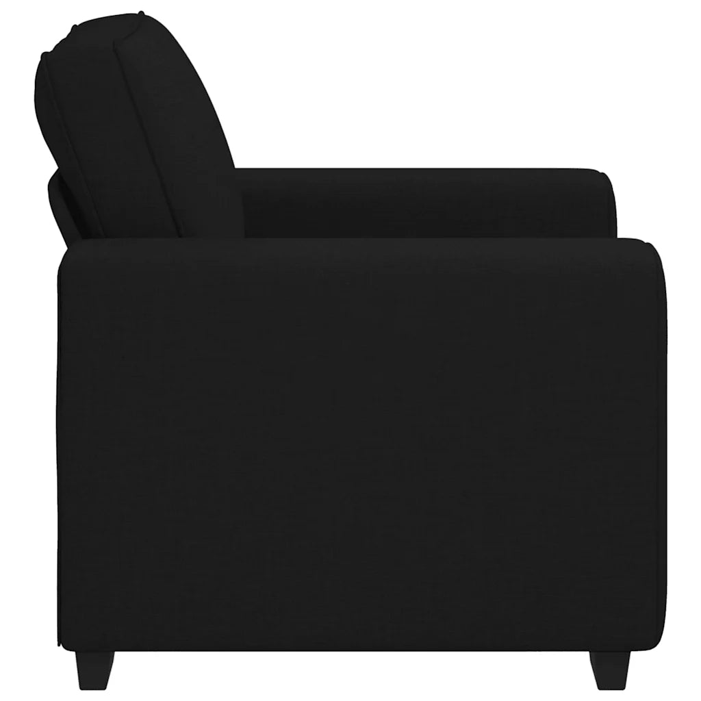 Divano Sedia-Poltrona Nera 100x77x82 cm in Tessuto