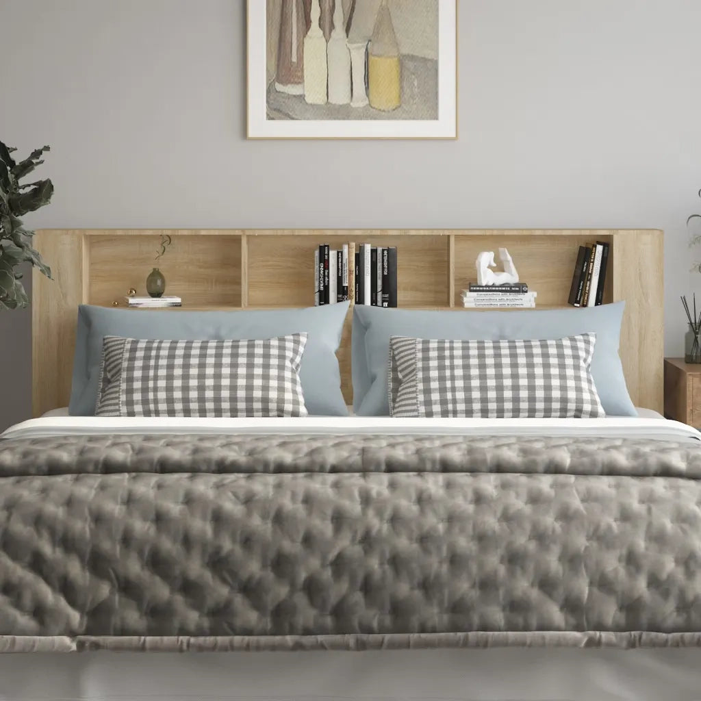 Testiera | Testata con Scomparti Rovere Sonoma 220x18,5x104,5 cm