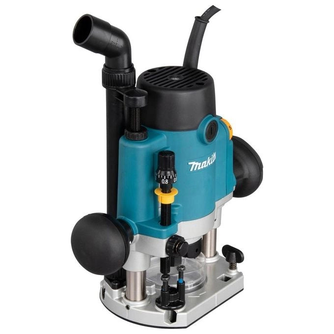 Makita RP1111CJFA Router 1100 W Velocita' Regolabile 5 Livelli 8000-27500 rpm Attacco 8 mm colore Nero Verde Metallico