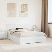 Struttura del letto-Giroletto-Rete del Letto Bianco 140 x 200 cm Legno multistrato 400440