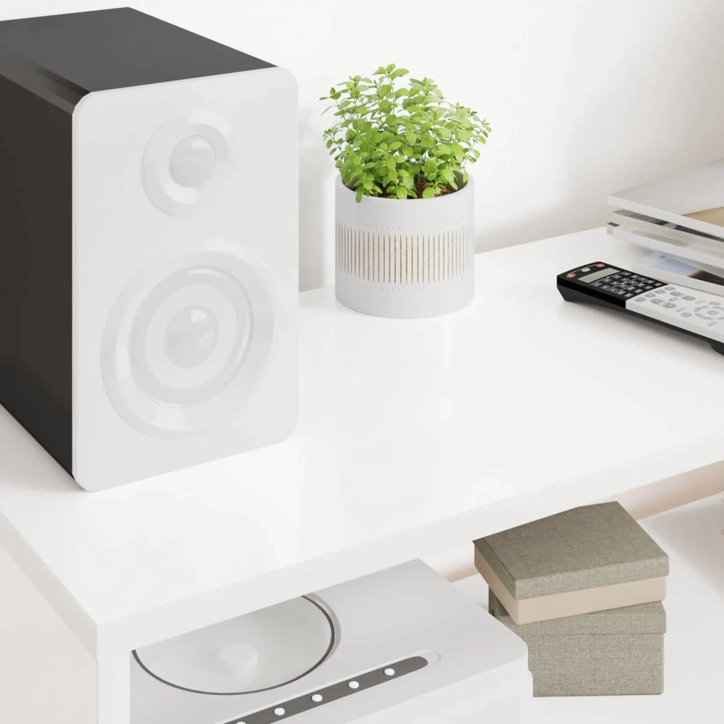 Mobile TV-Credenza per TV Bianco 100 x 30 x 40 cm Legno multistrato