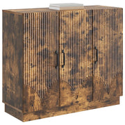 Credenza | Madia | Buffet da pranzo | Armadio da pranzo Rovere Fumo 89 x 34,5 x 77 cm Legno ingegnerizzato