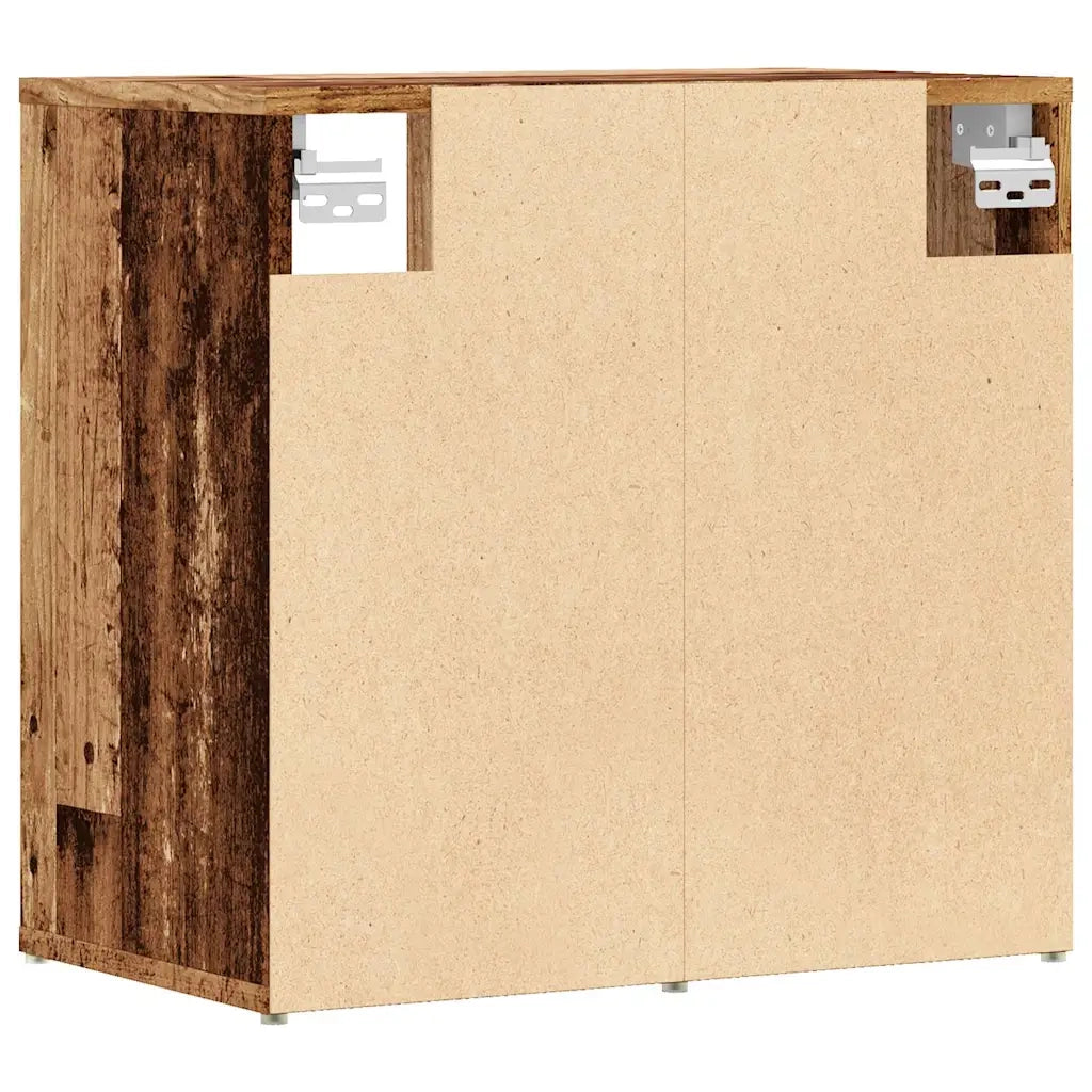 Scarpiere 2 pz-Set di 2 Scaffale per scarpe Legno Antico 52x30x50 cm