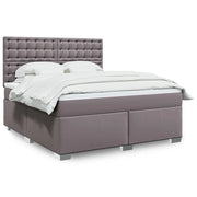 Giroletto a Molle con Materasso Grgio 180x200 cm in Similpelle 3293034