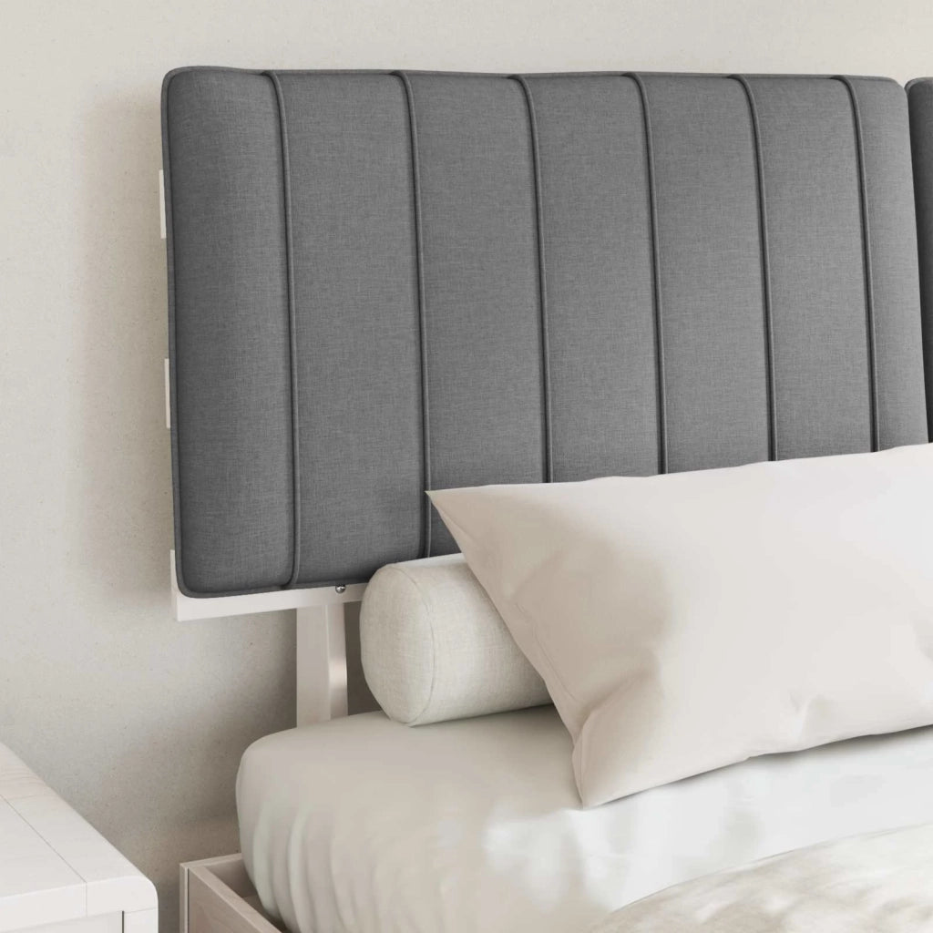 Letto con Testiera Rivestita Grigio chiaro 160 x 200 cm 877478