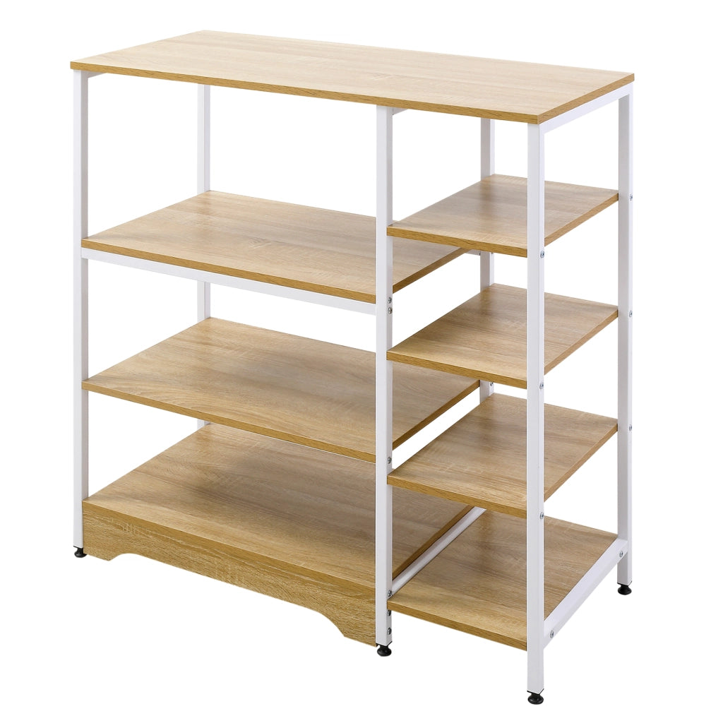 Libreria da Cucina Basso Salvaspazio Stile Industriale ¨C Minimal ¨C 90x40x95cm Bianco Legno e Metallo