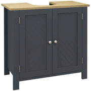 Mobile Sottolavabo ¨C Xylo ¨C Truciolato MDF 2 Ante Ripiano Regolabile 60x30x60 cm Grigio