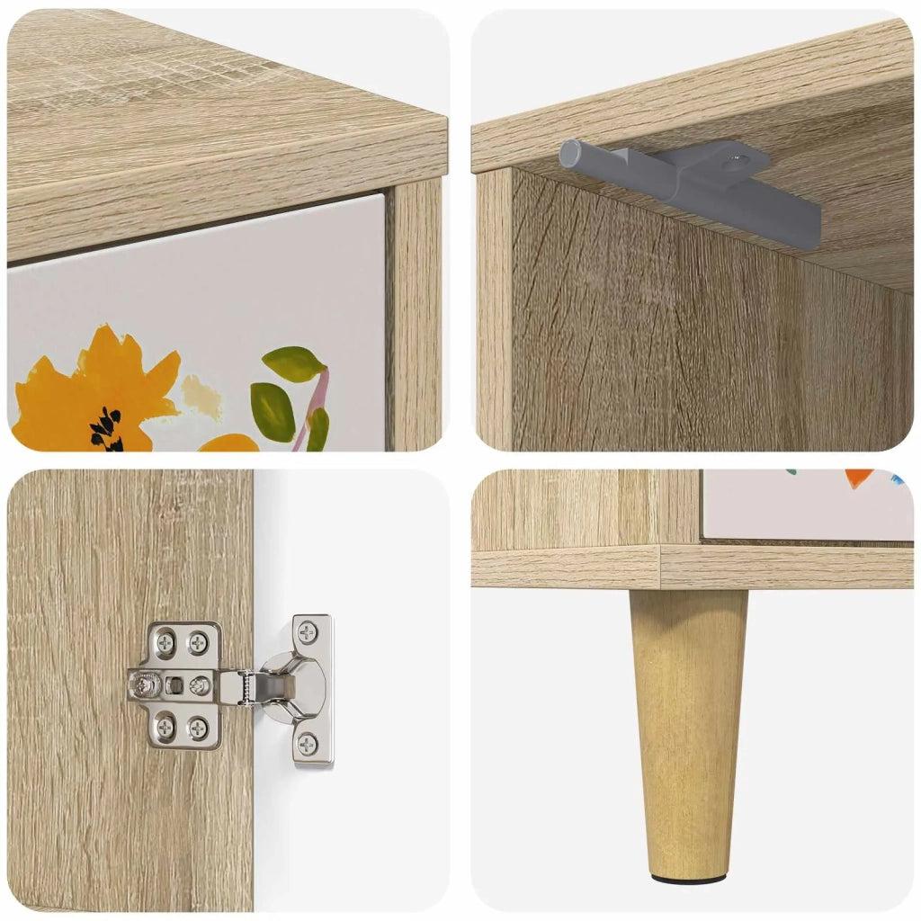 Armadio da Notte MAINZ 2 pz Rovere Sonoma 36 x 33 x 50 cm 8007220