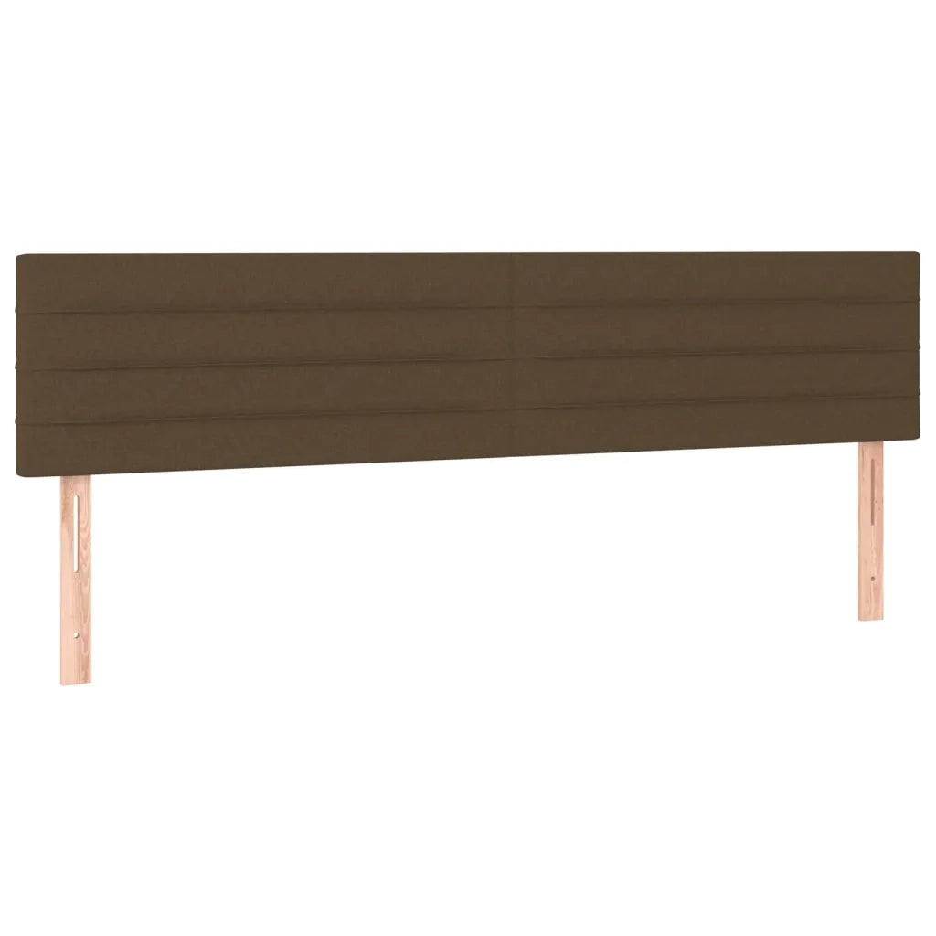 Giroletto a Molle con Materasso Marrone Scuro 120x190cm Tessuto 3269891