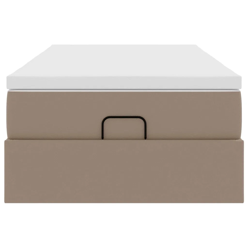 Struttura Letto Pouf con Materasso 90x190 cm Similpelle 3311015
