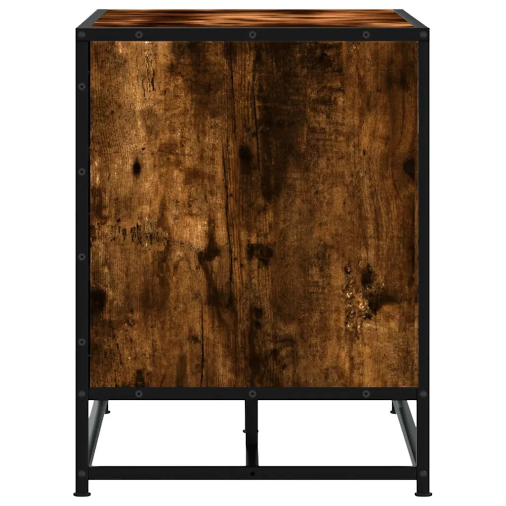 Scarpiera | Mobile per scarpe in Rovere Fumo 100x40x53,5 cm in Truciolato e Metallo