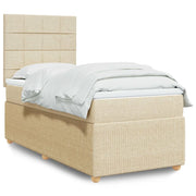 Giroletto a Molle con Materasso Crema 80x200 cm inTessuto 3291888