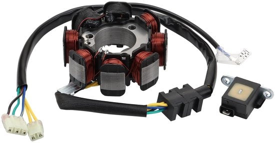 Stator di Rimpiazzo 8 Bobina 5 Conduttore - Compatibile con TRX200/200D/200A - Materiale di Alta Qualità - Facile da Installare - Dimensioni: 89mm/35mm/33mm - Parte di Ricambio per Motocicletta