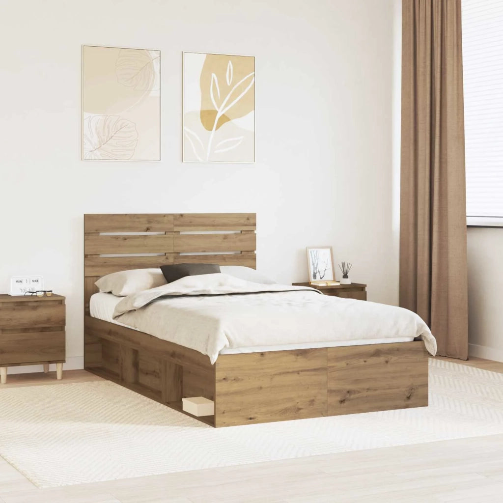 Struttura del letto Rovere Artigianale 120 x 190 cm 3411446