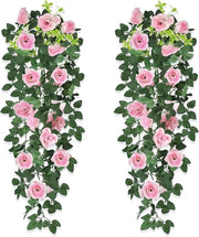 Decorazione a Mura con Fiori di Rosa Sospesi 90 cm - Decorazione per Matrimonio - Fiori di Rosa Sospesi - Decorazione per la Parete - Facile da Pulire