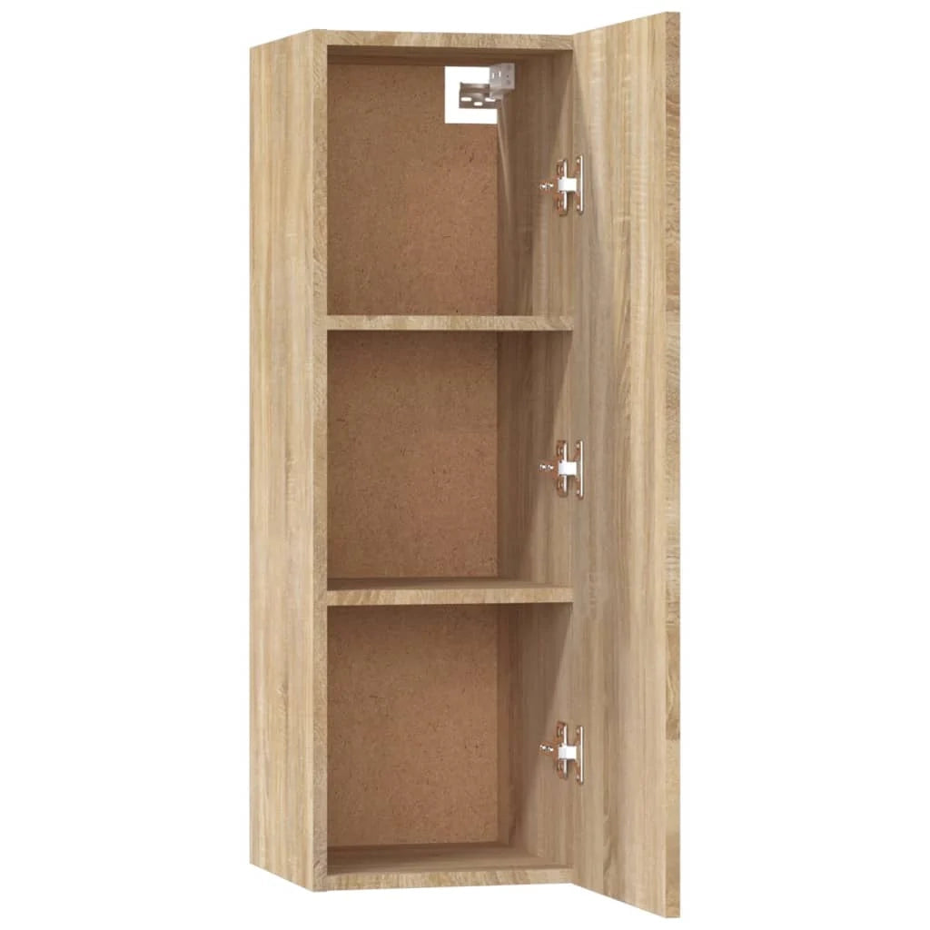 Set di mobili mobile credenza TV televisione soggiorno camera da letto soggiorno 5 pezzi rovere Sonoma multistrato marrone 02_0024982