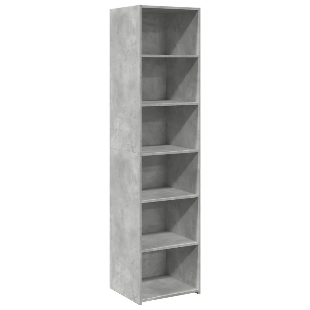 Credenza | Madia | Buffet da pranzo | Armadio da pranzo Grigio Cemento 45x41x185 cm in Legno Multistrato