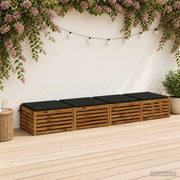Cuscini per Sedia in 4 Pezzi SOEST 4 pz 100% Poliestere Nero 944616