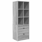 Credenza | Madia | Buffet da pranzo | Armadio da pranzo con cassetto Grigio Sonoma 45,5 x 34 x 127 cm