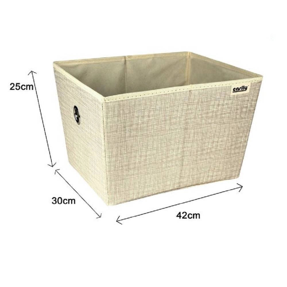 Trade Shop - Box Scatola Salvaspazio Portatutto Contenitore Armadi Organizer 25x30x42cm 69726 -