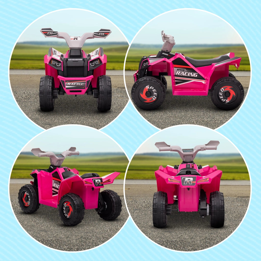 Quad Elettrico per Bambini 6V ¨C Xylo ¨C Rosa 70x41,5x48,5 cm