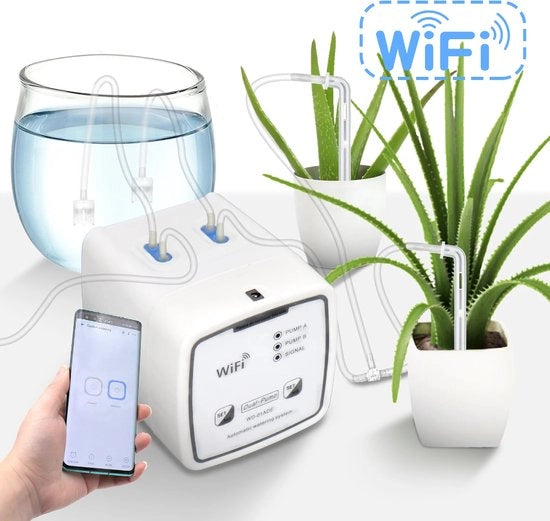 Sistema di irrigazione automatico - distributore d'acqua per piante - giardiniere automatica - dispositivo di aspersione - sistema di irrigazione - distributore d'acqua per piante - sistema di economia d'acqua - per 20 vasi